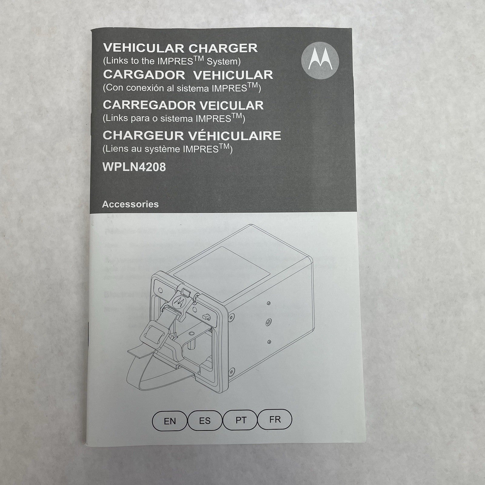 Motorola Impres Vehicular Car Rapid Charger NNTN7615C 377673 NNTN7616C