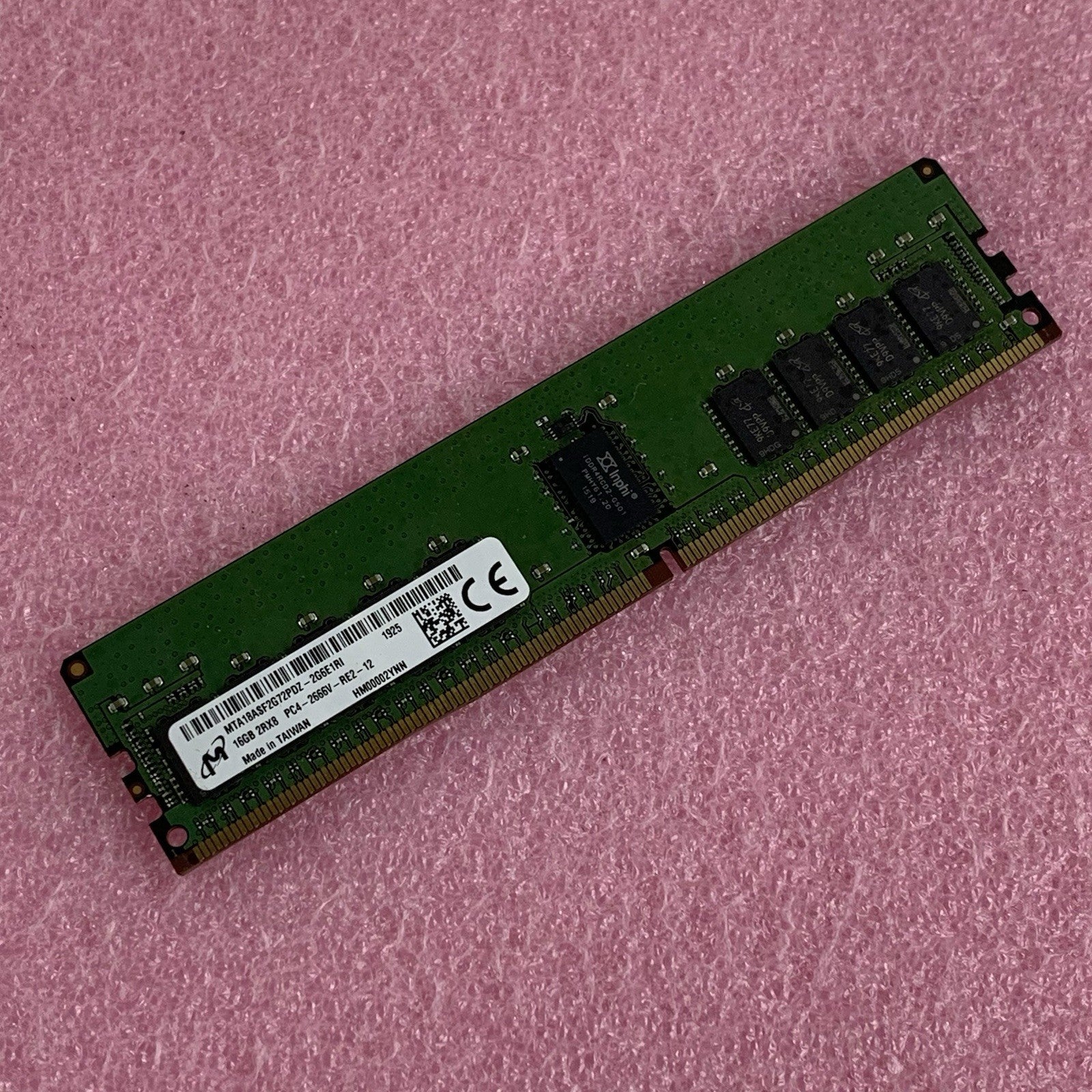 Micron MTA18ASF2G72PDZ-2G6E1RI 16 GB 2Rx8 PC4-2666V ECC DDR4 Server Memory RAM0
