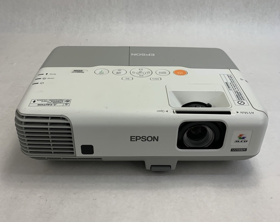 Epson H388A PowerLite 915W LCD Lamp Projector 2014 Lamp Hours No Remote Loud Fan1