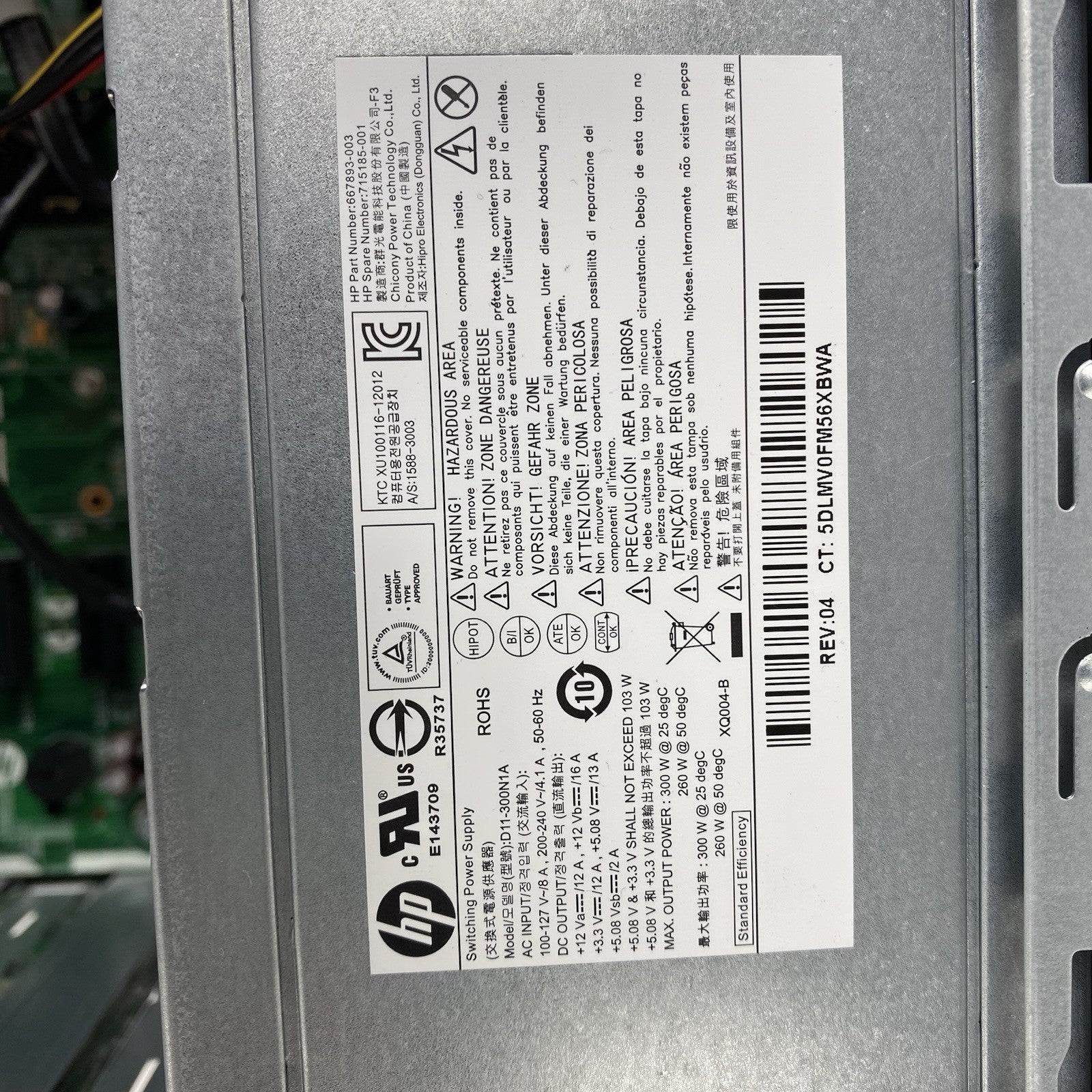 HP Pro 3500 MT Intel Core i3-3240 3.4GHz 2GB RAM No HDD No OS