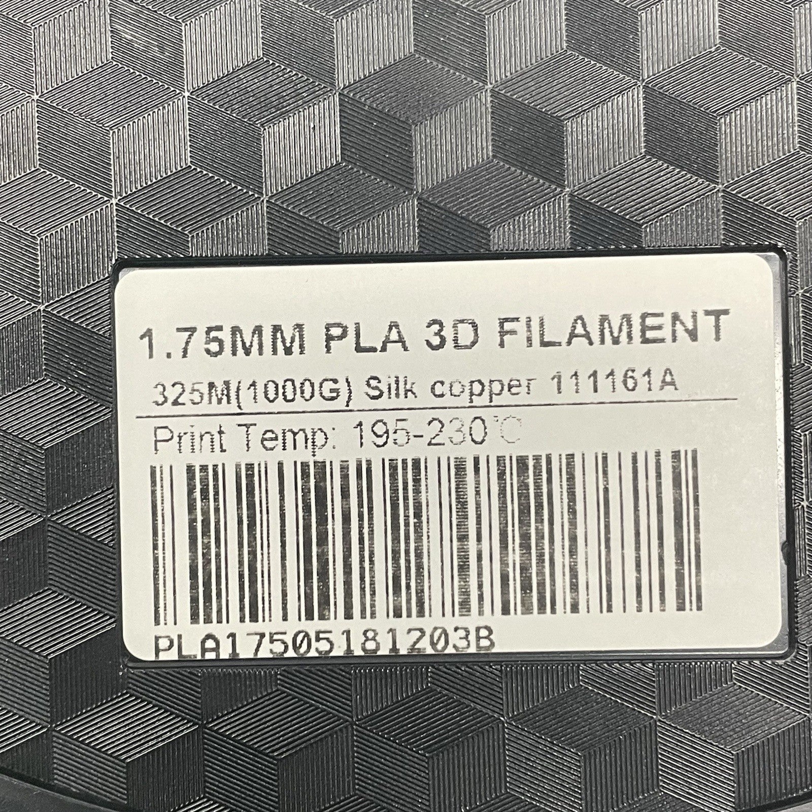 Silk Copper PLA 1.75mm Filament