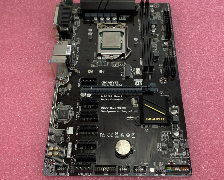 Gigabyte H110-D3A Motherboard Pentium C4400 3.3GHz No RAM No Shield