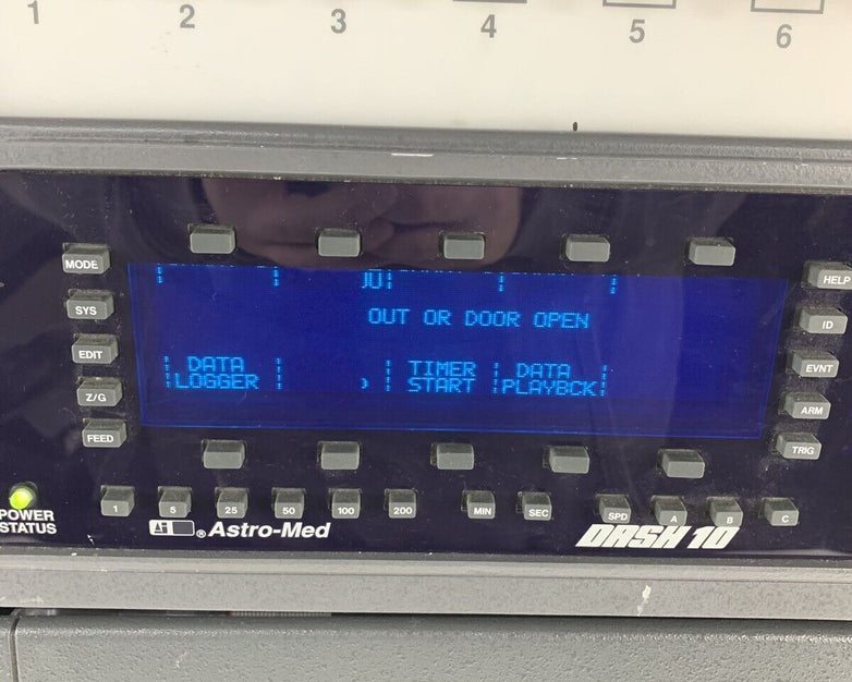Astro-Med Dash 10 250v RMS Data Logger Powers On
