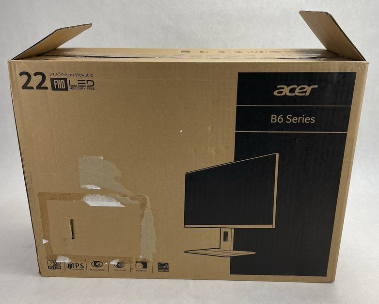 Acer B226HQL 21.5" TN LCD Widescreen Monitor w/Stand 1920 x 1080 VGA DVI