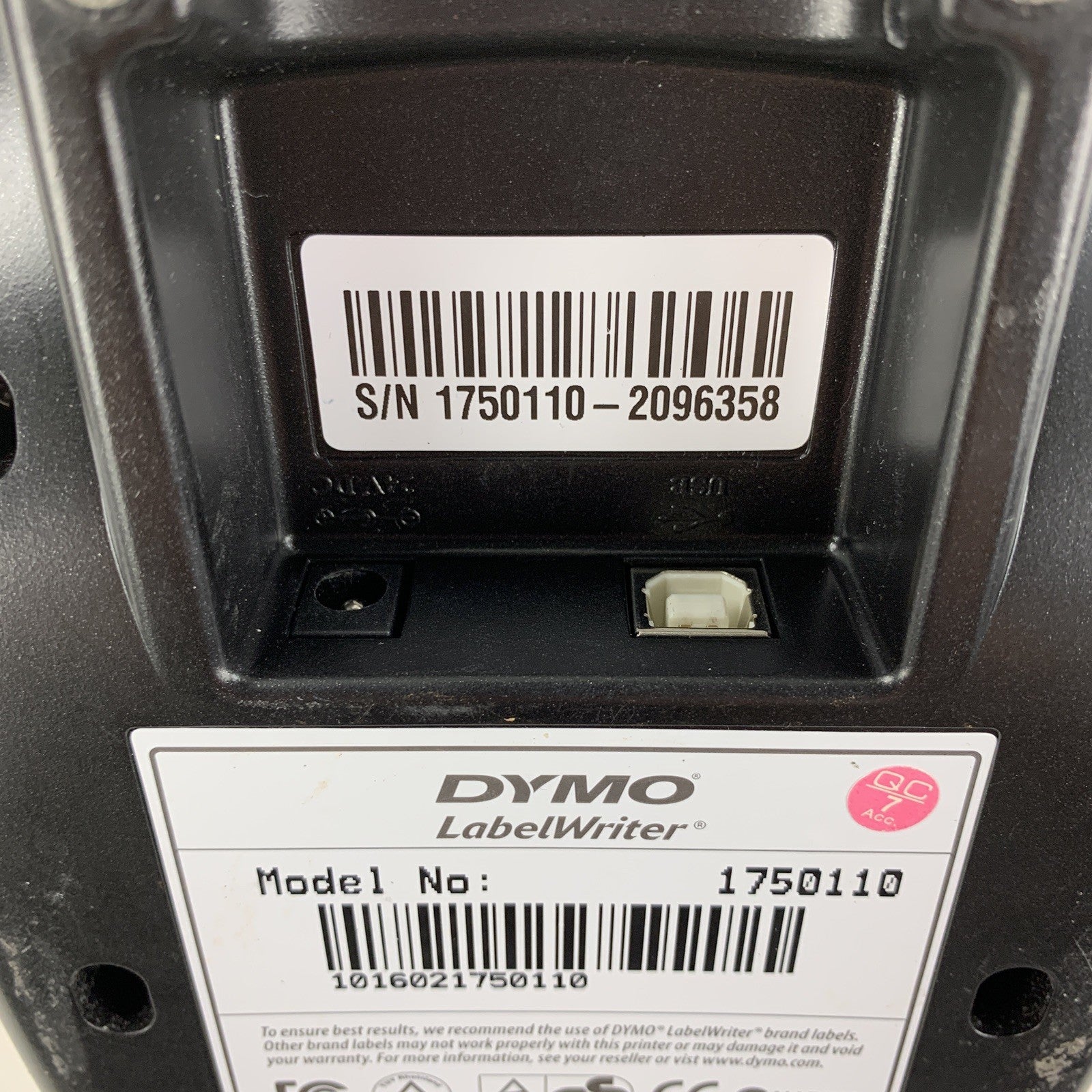 DYMO Labelwriter 450 1750110 Unit Only Tested No Power Supply