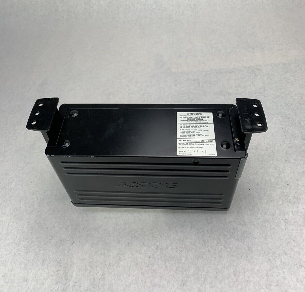 Sony CDX-454RF Disc Changer System