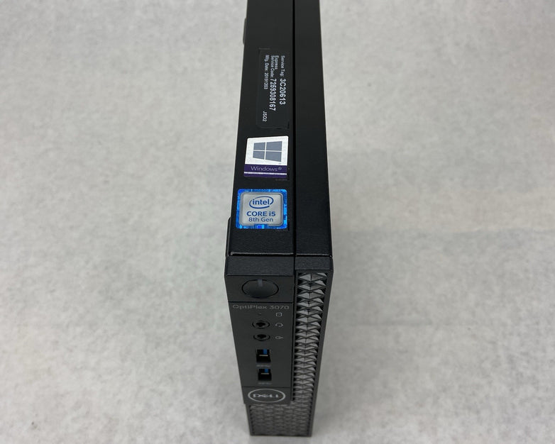 Dell Optiplex 3070 Micro Intel Core i5-8500T 2.1GHz 8GB RAM No HDDOSAC