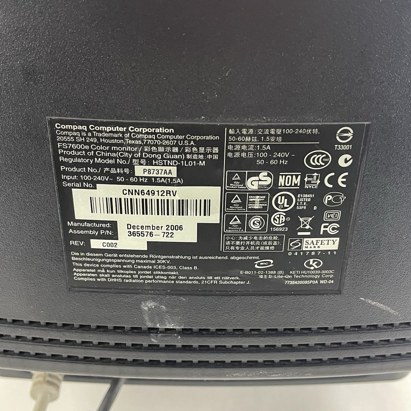 Compaq FS7600 CRT Monitor Tested10
