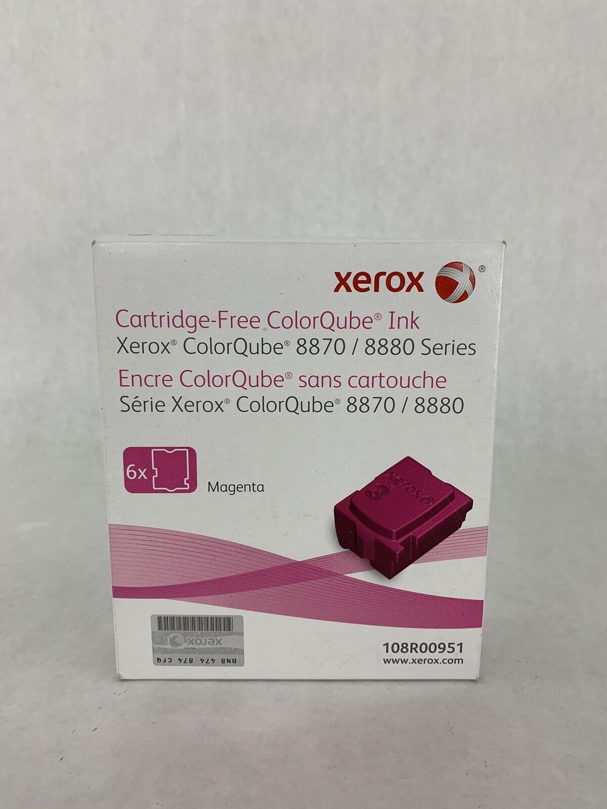 New Genuine Xerox ColorQube 8870/8880 Magenta 6X Solid Inks 108R00951 8870DN