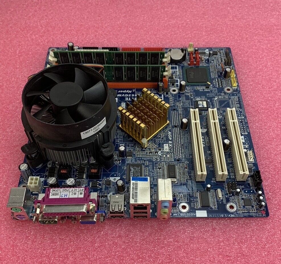 Gigabyte 81865GVMK-775 Motherboard Intel Pentium 4 3GHz 1GB RAM w/Shield