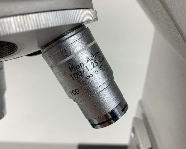 Reichert Microstar IV 410 Lab Microscope 10/.25 40/0.66 100/1.25 Oil No Bulb