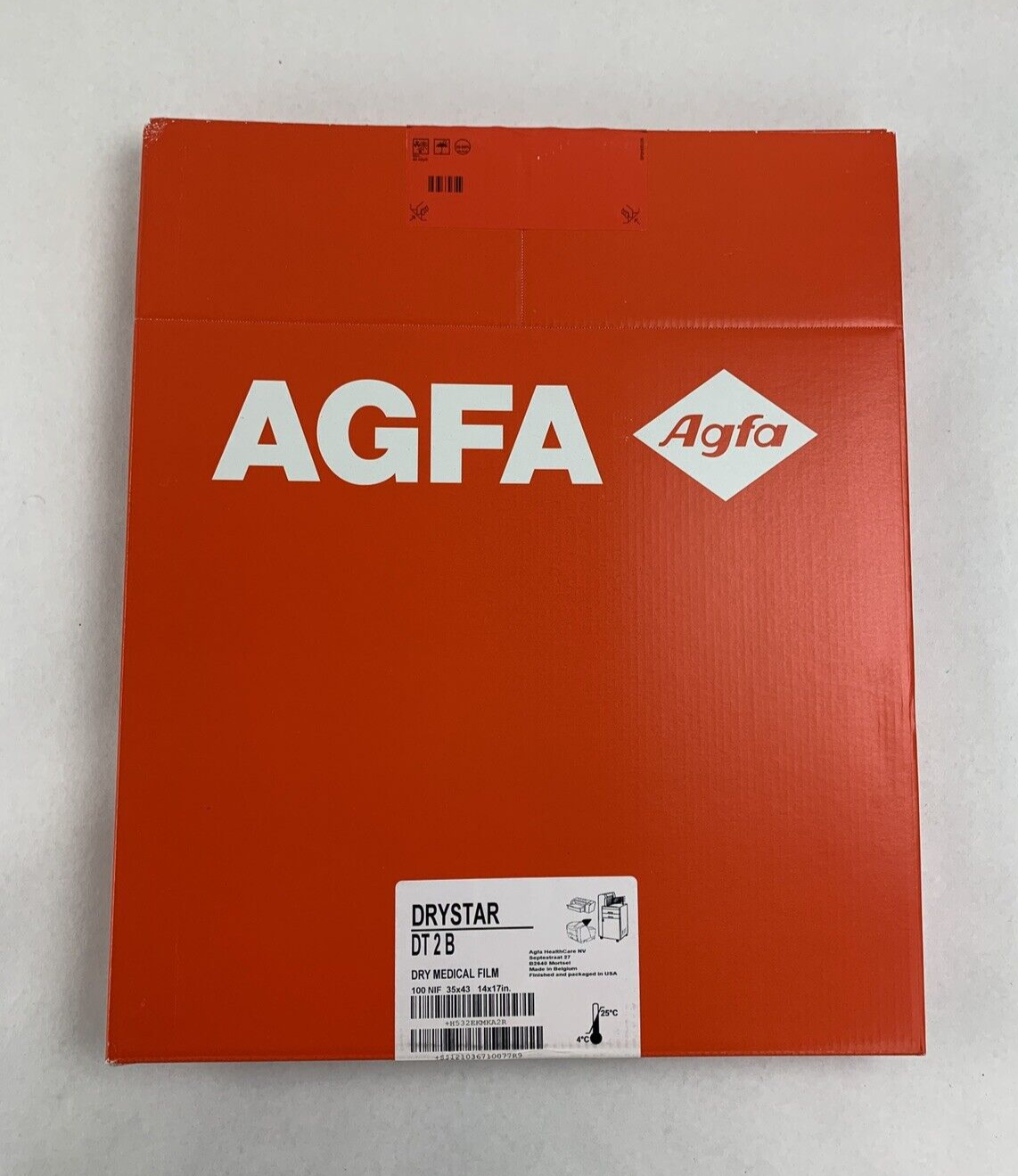 AGFA DT2B Drystar Dry Medical Film 10X12 100 Count New Sealed OEM