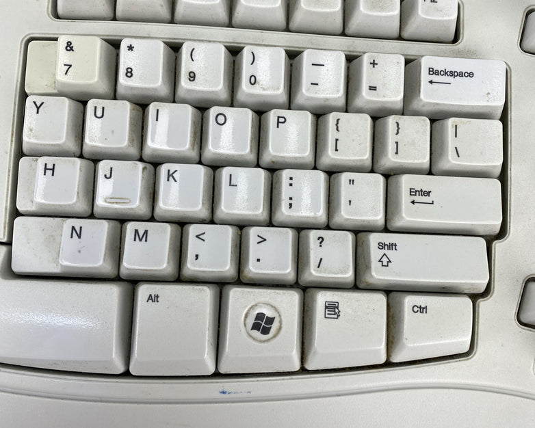 Microsoft X08-73009-01 Ergonomic Wired Keyboard w/ USB Adapter - Tested