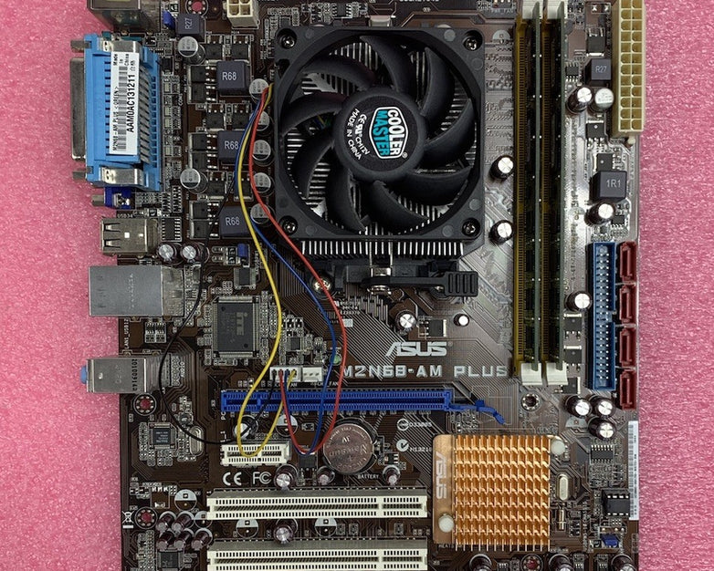 Asus M2N68-AM Motherboard AMD Phenom 9750 2.4GHz 4GB RAM w/ Shield