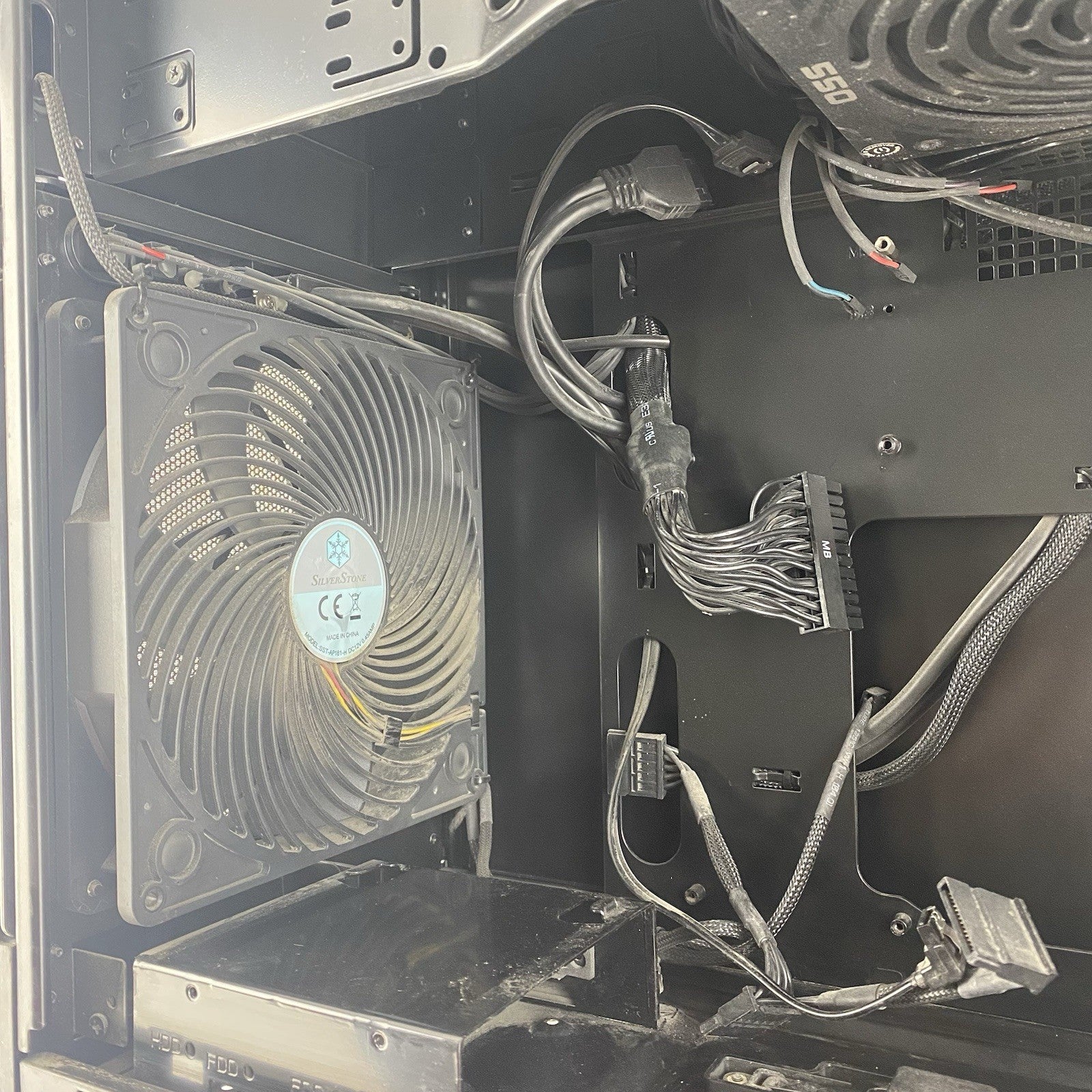 SilverStone Temjin Series TJ08B-E Micro-ATX Computer Case with 550W Power Supply