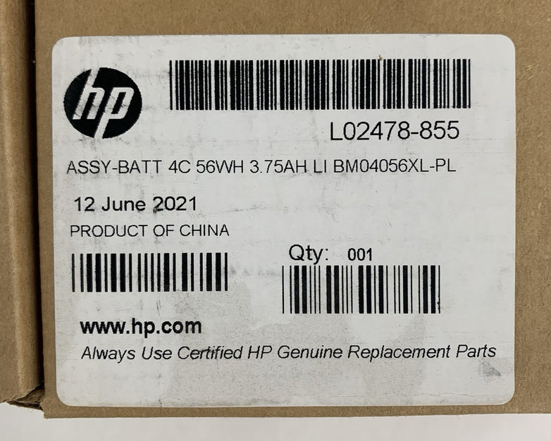 HP Battery BM04056XL EliteBook x360 1030 G3 HSTNN-DB8L L02478-855 Box Opened OEM