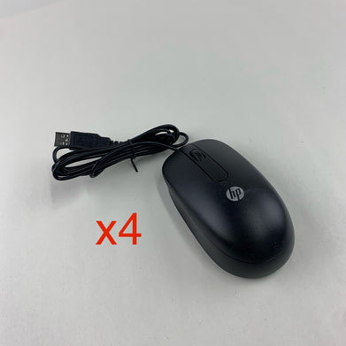 Lot of 4 HP EMS-604A Wired Mouse 672652-001