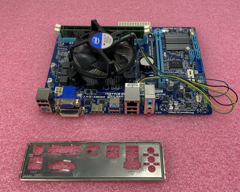 Gigabyte H61M-USB3H Motherboard Intel Core i7-3770 3.4GHz 16GB RAM w/ I/O Shield