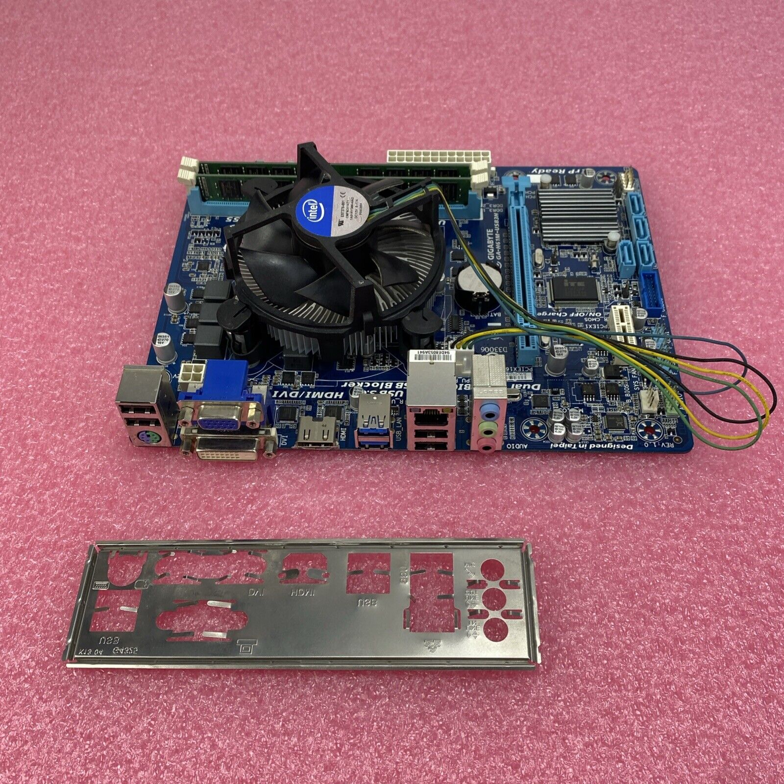 Gigabyte H61M-USB3H Motherboard Intel Core i7-3770 3.4GHz 16GB RAM w/ I/O Shield