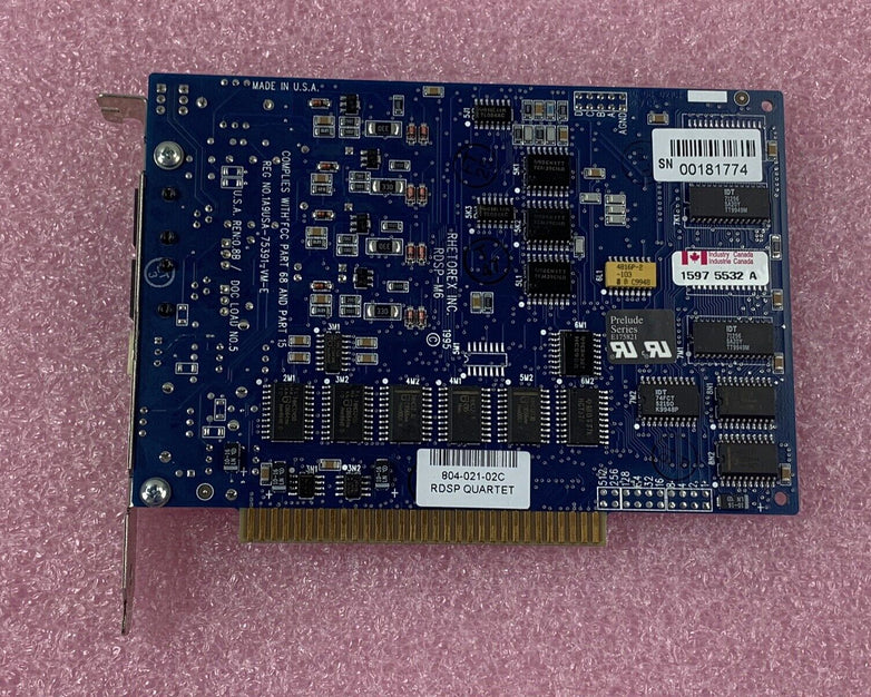 Rhetorex Inc RDSP-M6 4 Port Analog Voicemail Card 1A9USA-75391-VM-E