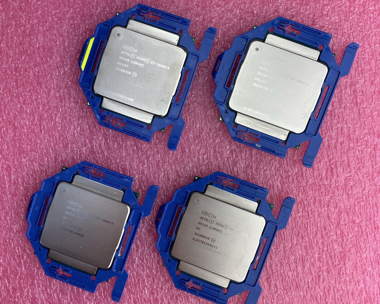 2 Pairs XEON 12 Core E5-2690 SR1XN and E5-2680 v3 SR1XP CPU Processors FCLGA2011