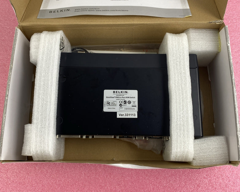 Belkin F1DA104Z OmniView Pro3 4-port KVM Switch