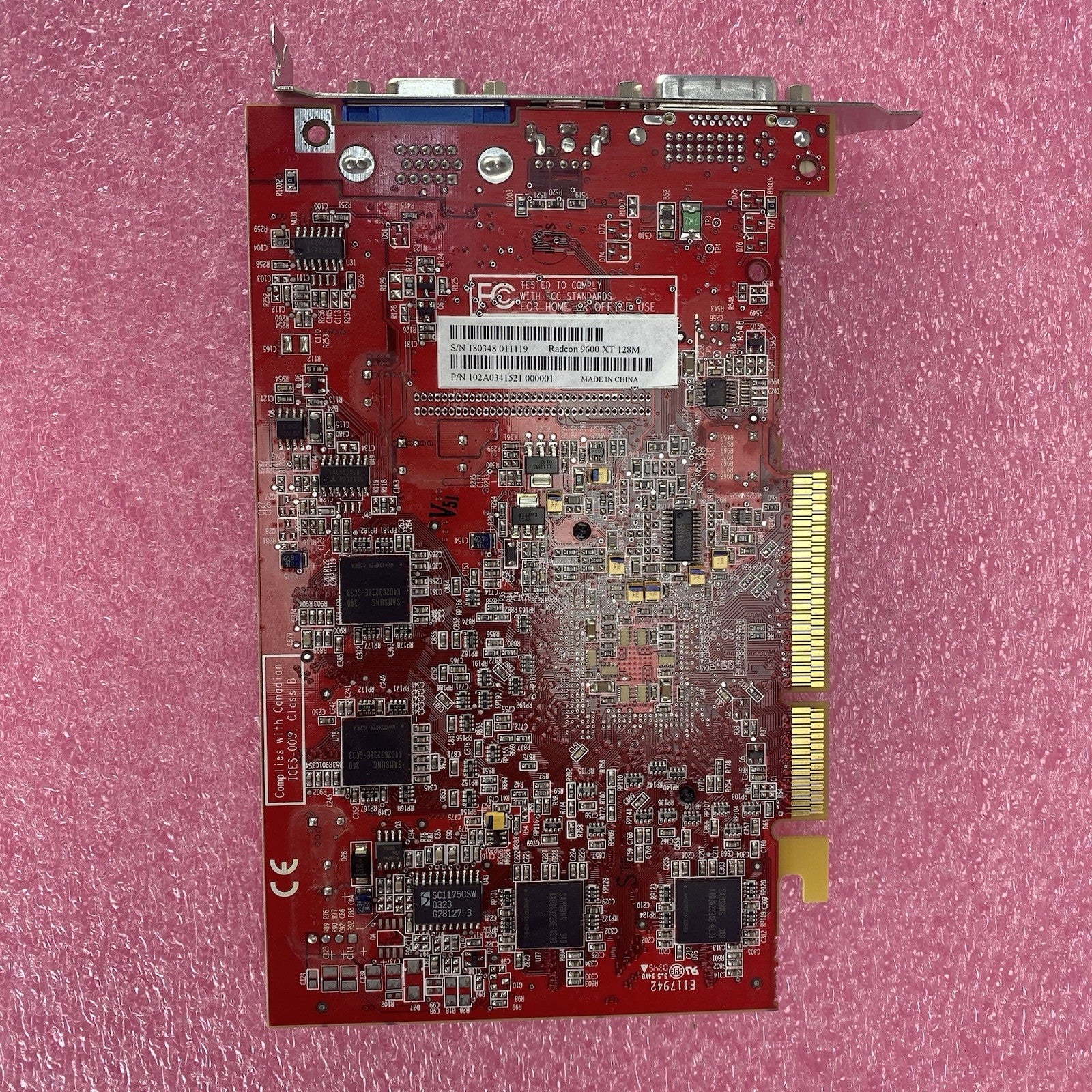 ATI RADEON 9600 XT 128M 102A0341521 Tested
