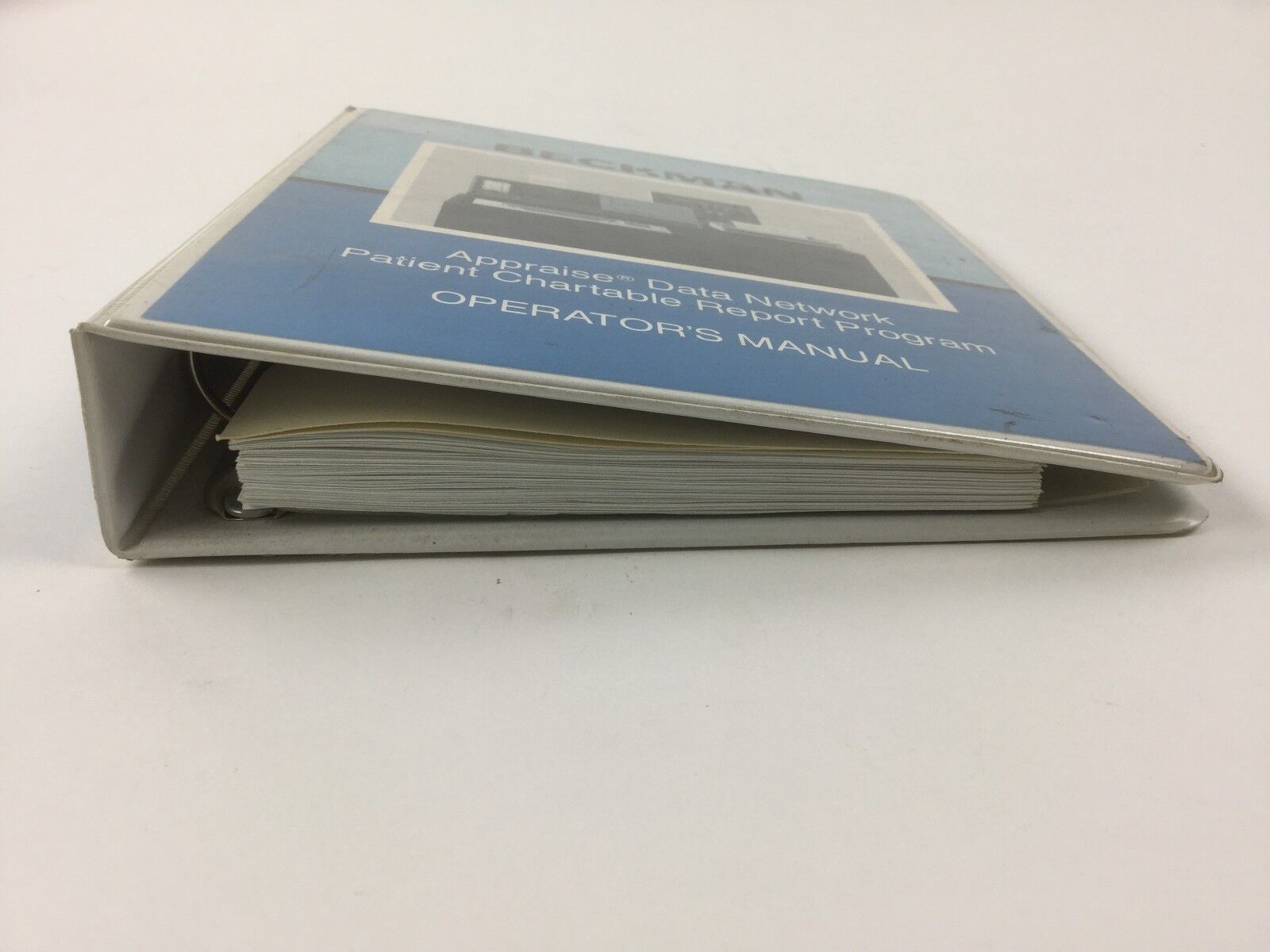 Beckman Appraise Data Network Patient Chartable Report Program Manual