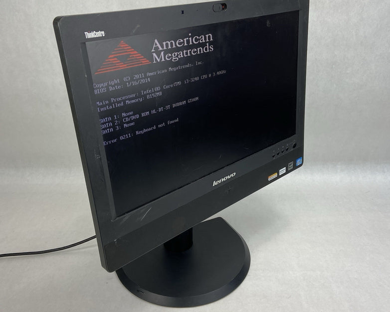 Lenovo ThinkCentre M92z AIO Intel Core i3-3240 3.4GHz 8GB RAM No HDD No OS