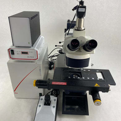 Leica DM6000M Microscope w/ Objectives Power Supplies Clemex Camera