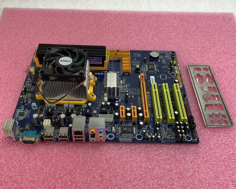 Biostar TF560 A2+ Motherboard AMD Athlon 64 x2 2.21GHz 4GB RAM w/ Shield