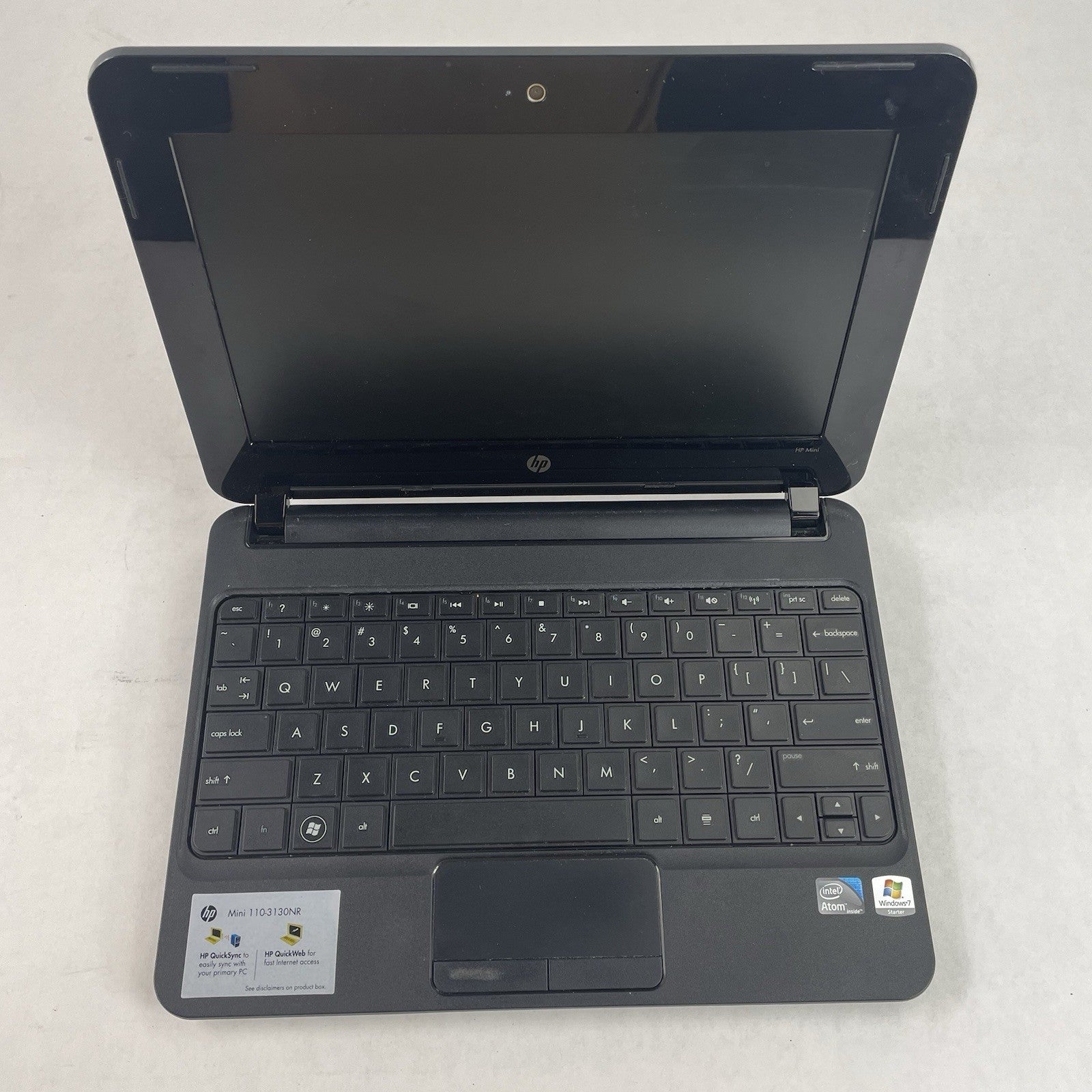 HP Mini 110-3100 10.1" Atom N455 1.60 GHz 1 GB RAM No SSD/OS/AC7