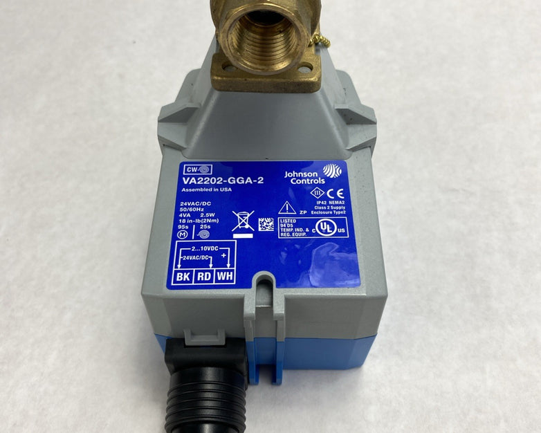 Johnson Controls VG1241AE + 22TGGA 1/2" 2W Ball Valve