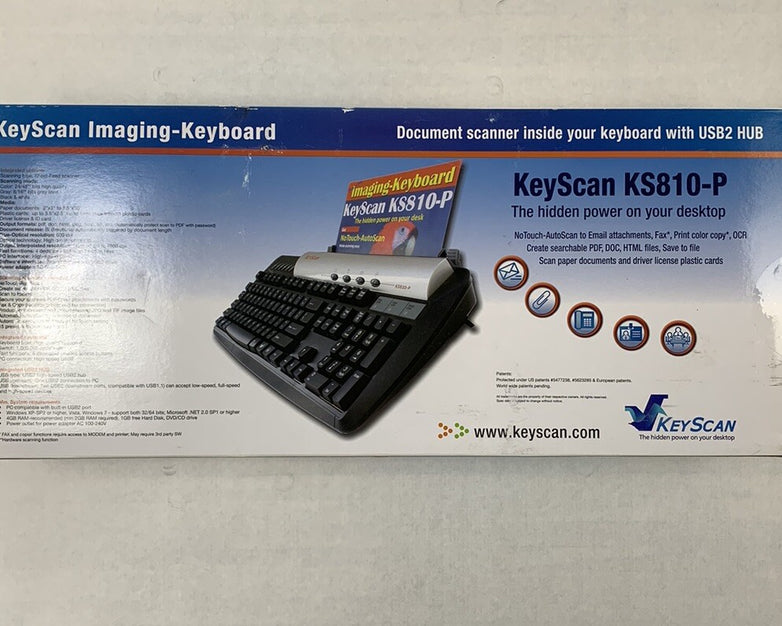 KeyScan KS810-P Imaging-Keyboard NoTouch-Autoscan Technology