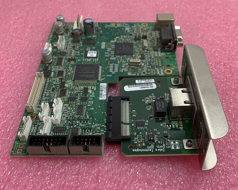 Zebra P1028275-02 Rev J Main Logic Board w/ Network Card for ZT230 Printer