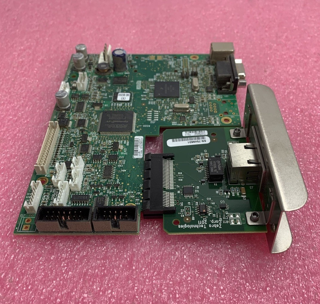 Zebra P1028275-02 Rev J Main Logic Board w/ Network Card for ZT230 Printer3