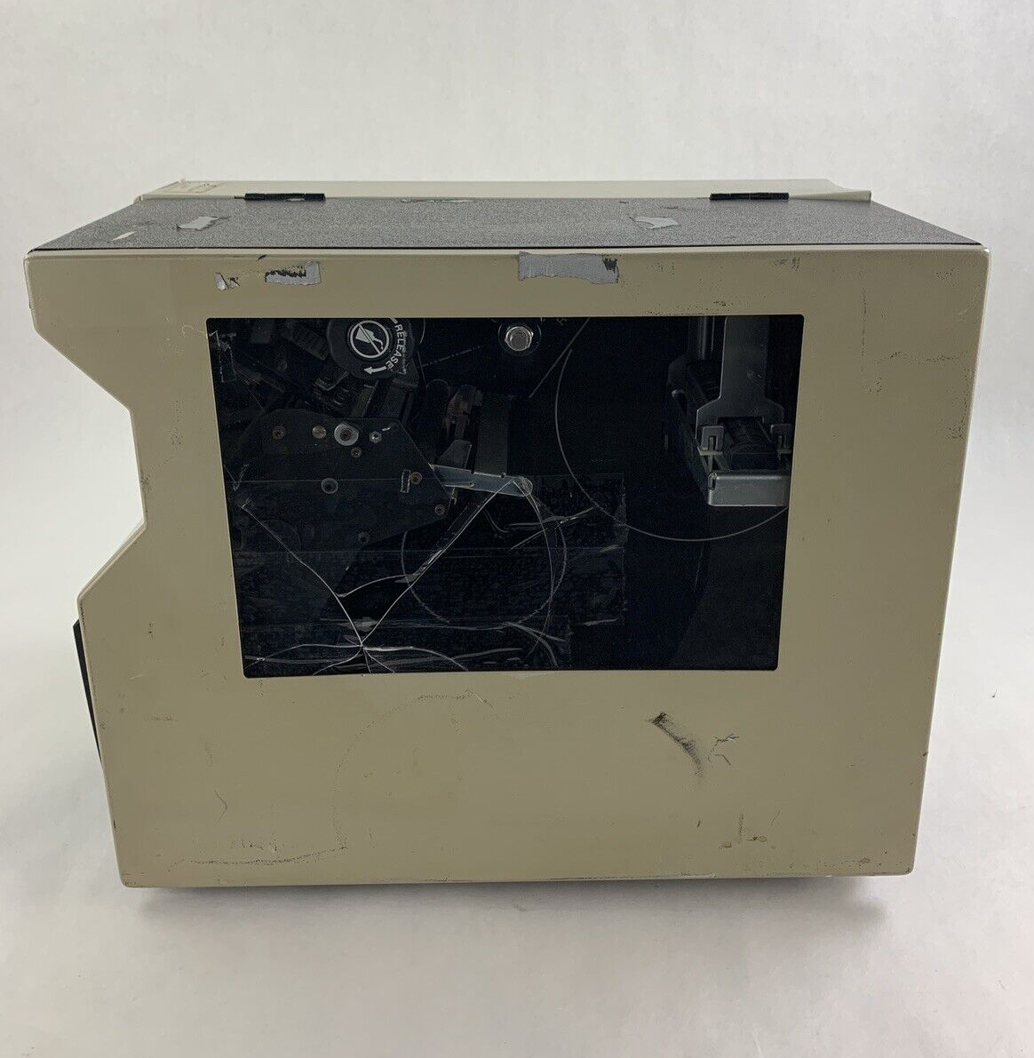 Zebra 140Xi III Label Thermal Printer 200 DPi Serial and Network Cracked Side