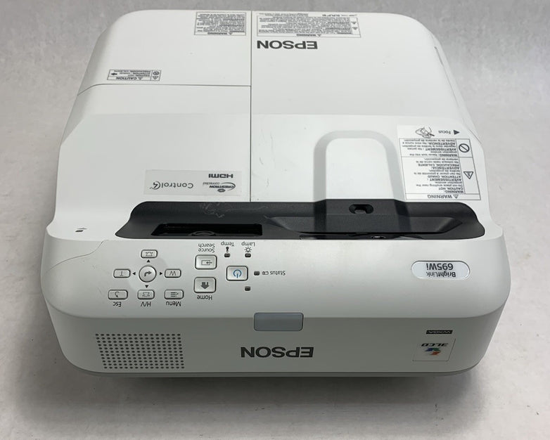 Epson PowerLite 695Wi H740A LCD Lamp Projector 212 Lamp Hours - No Remote