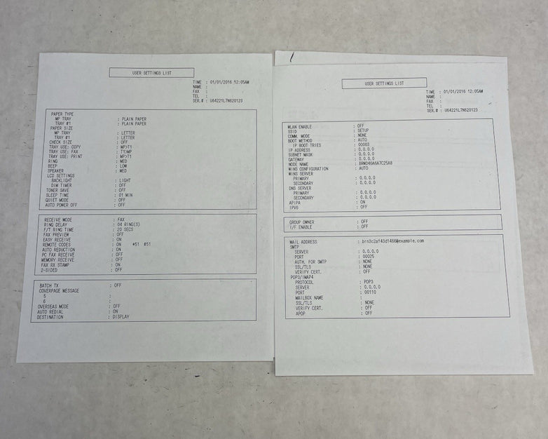 Brother MFC-L5850DW Monochrome Laser All-In-One Printer For Parts