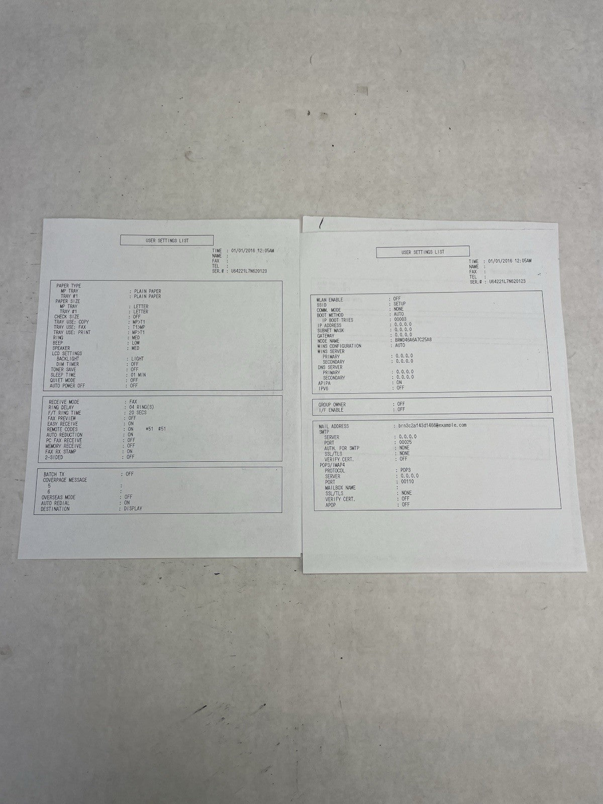 Brother MFC-L5850DW Monochrome Laser All-In-One Printer For Parts22