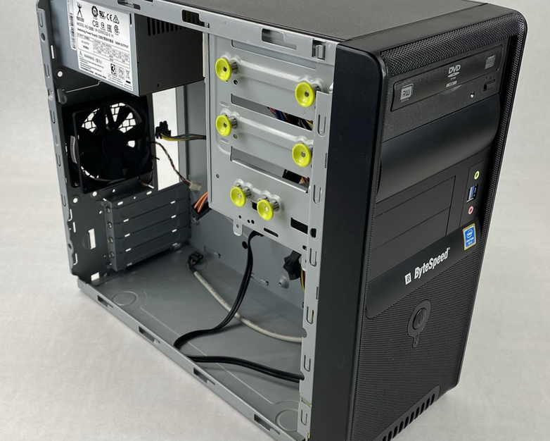ByteSpeed H310M ATX Mid Tower Computer Case with 350W Power Supply