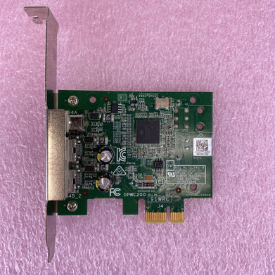 Dell 91WRC DPWC200 Firewire 800 / 400 PCIe Card Full Height