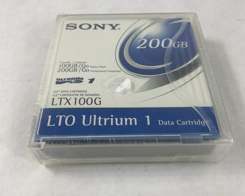 Sony LTO Ultrium 1 LTX100G 200GB Data Cartridge Sealed (Lot of 3)