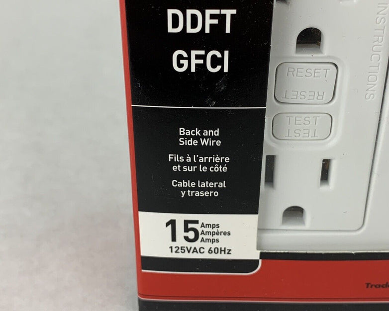 New Pass & Seymour LeGrand 1595-WCC10 GFCI Duplex Receptacle White
