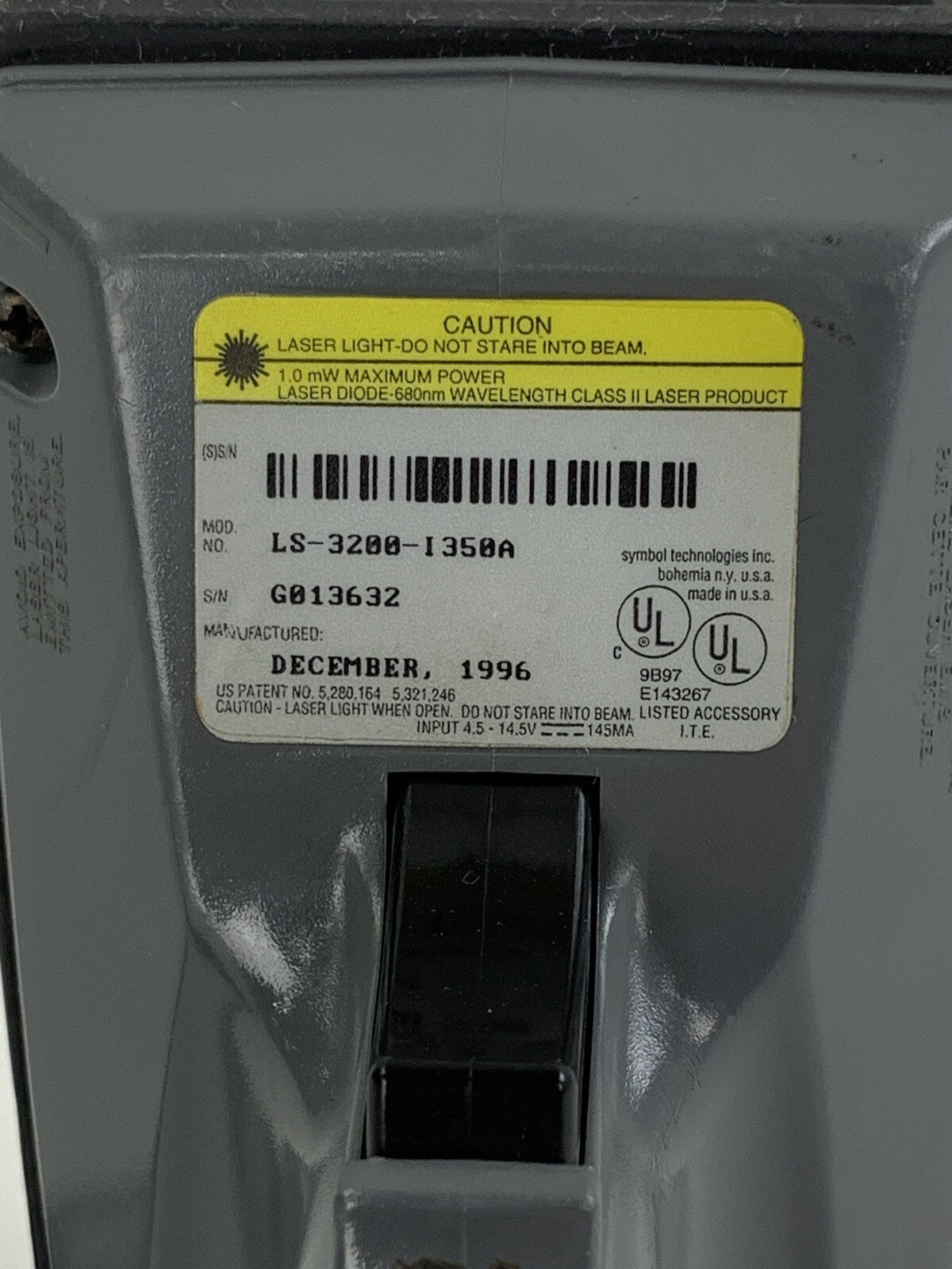 Symbol Technologies LS-3200-I350A 1D Barcode Scanner - Untested6
