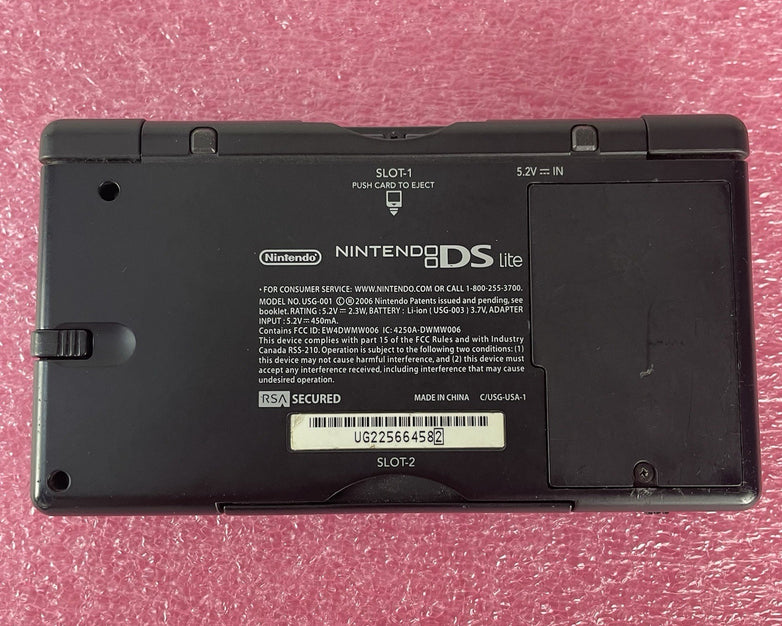 Nintendo USG-001 DS Lite Blue No Charger Tested