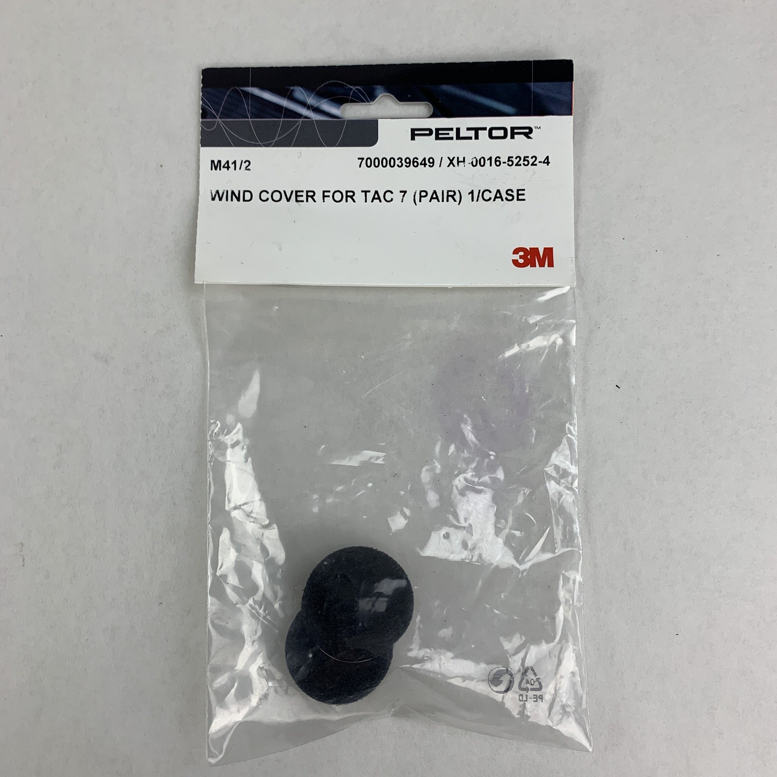 3M Peltor 341/2 XH-0016-5252-4 Wind Cover For Tac 7 Pair 700039649