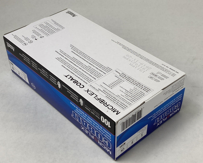 Ansell Cobalt N191 Powder Free Nitrile Examination Gloves Small - 1000 Count