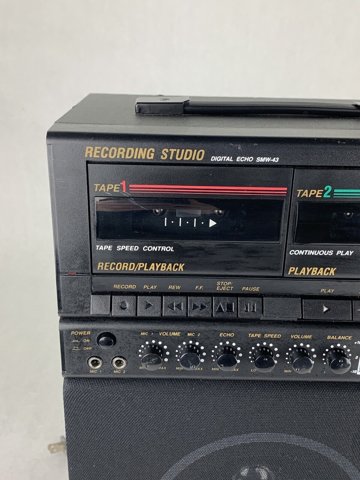 The Singing Machine SMW-43 Karaoke System For Parts and Repair Bad Tape and Mic