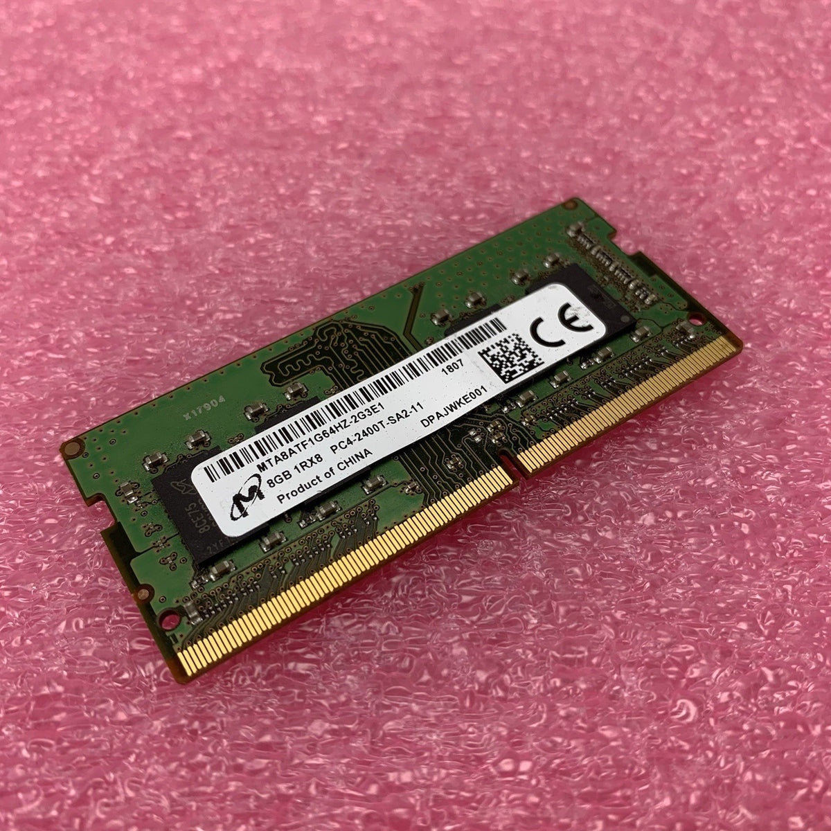 Micron MTA8ATF1G64HZ-2G3E1 PC4-2400T-SA2-11 8GB 1Rx8 Desktop Memory RAM0